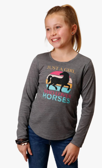 03-009-0513-6099 Roper Girls Five Star Collection Long Sleeve Shirt