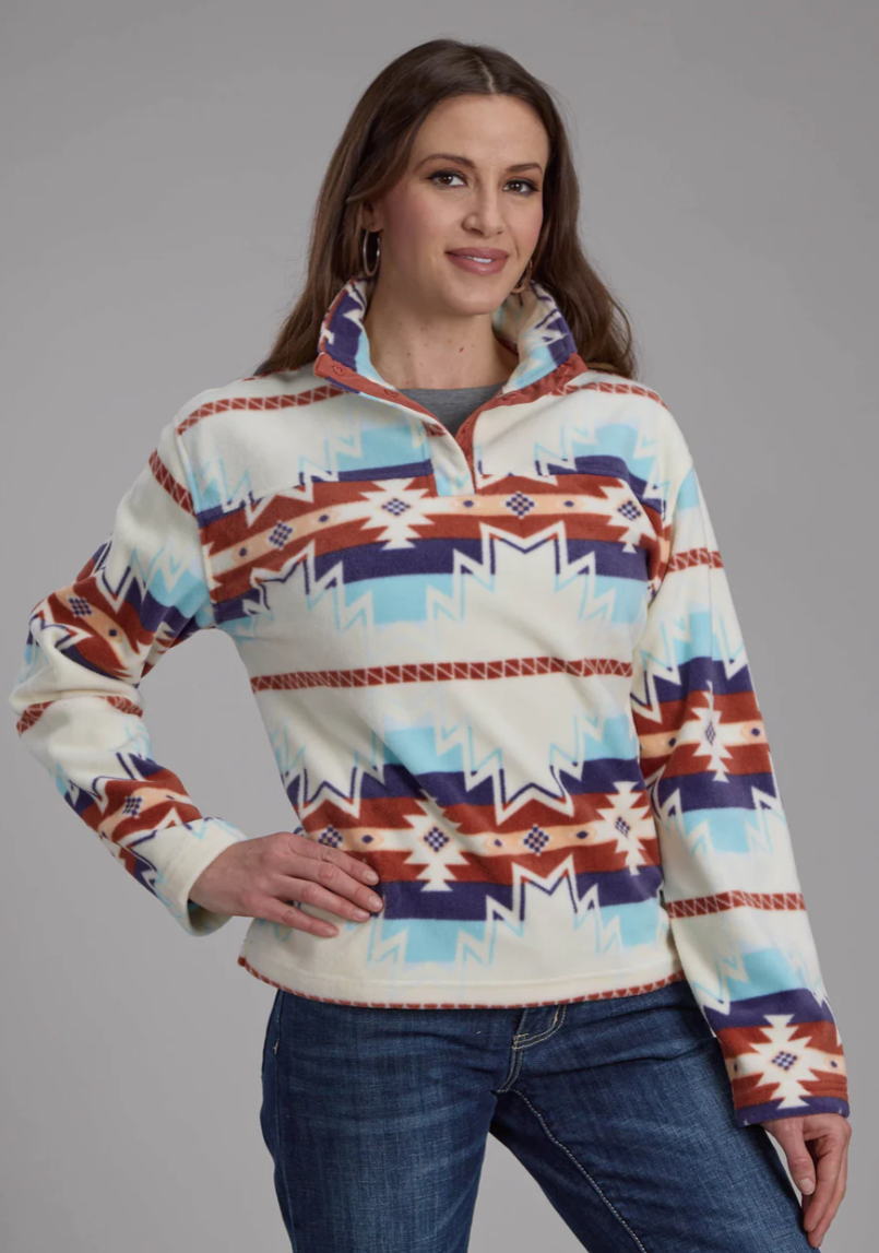03-098-0250-6097 Roper Women's Fleece Pullover Print
