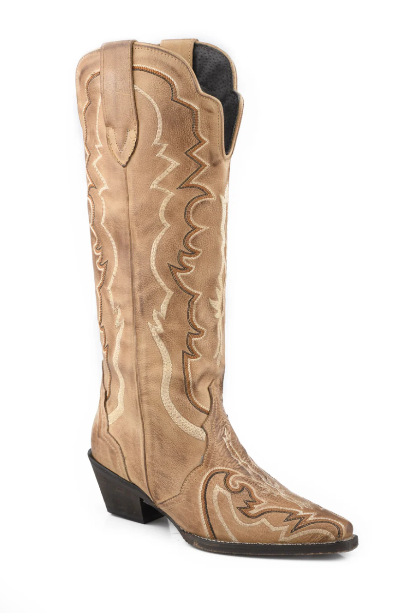 09-021-0923-3596 Roper Women's Phoebe Leather Boot Tan