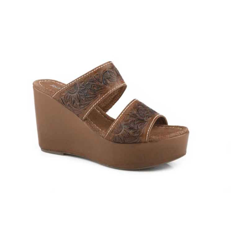 09-021-0607-3587 Roper Women's Diva II Tooled Leather Cognac