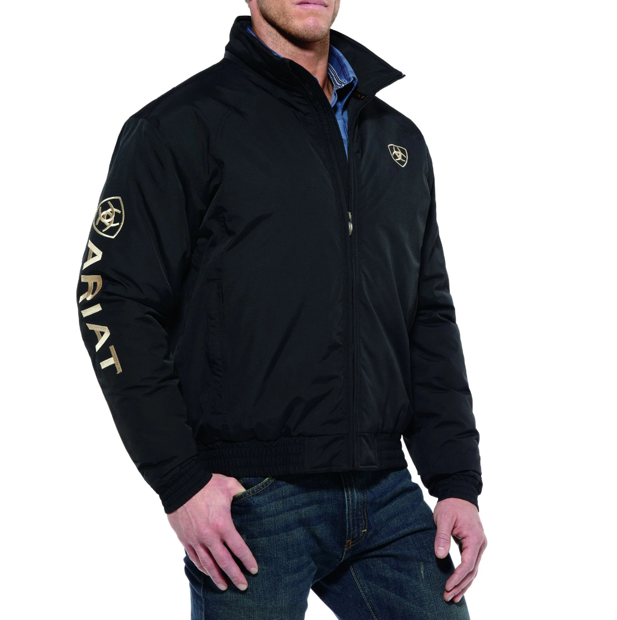 10009945 Ariat Men's New Team Jacket Black