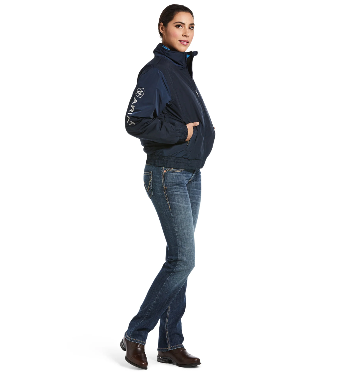 10001713 Ariat Women's Stable Jacket Navy