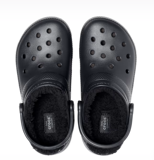 203591-060  Croc Classic Lined Clog Blk/Blk