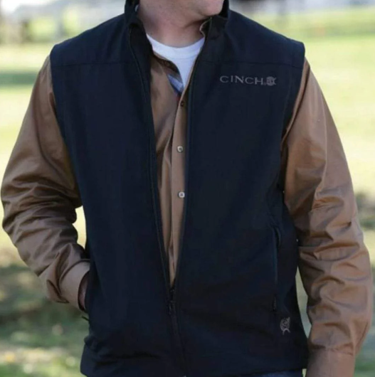 MWV1012010 Cinch Men's Clunes Vest Black