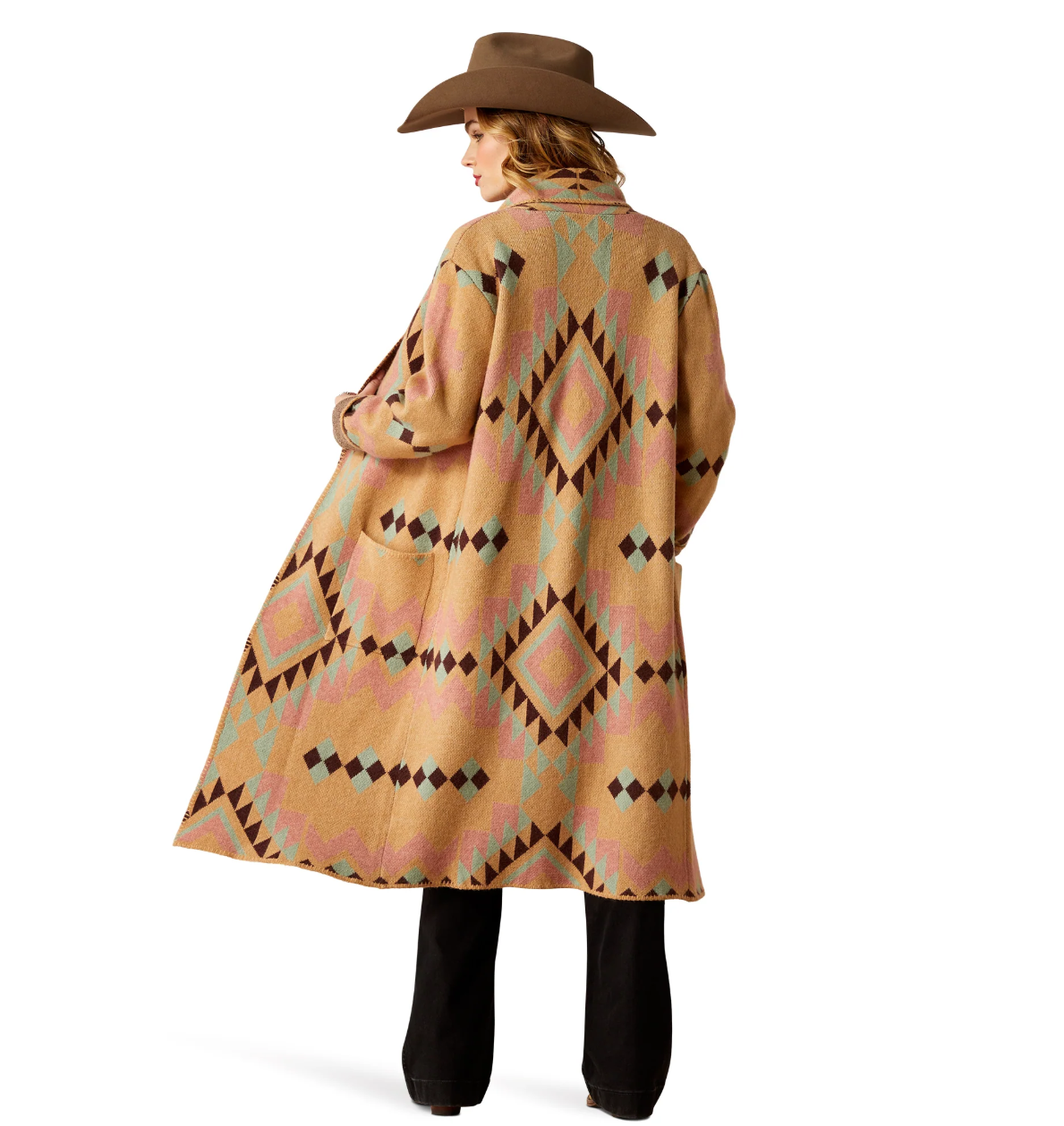 10053982 Ariat Women's Sunset Chic Blanket Coat