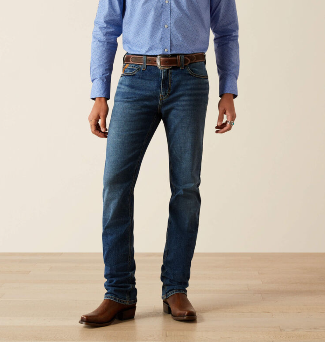 10058929 Ariat Men's M8 Modern Slim Miles Carlos 34Leg