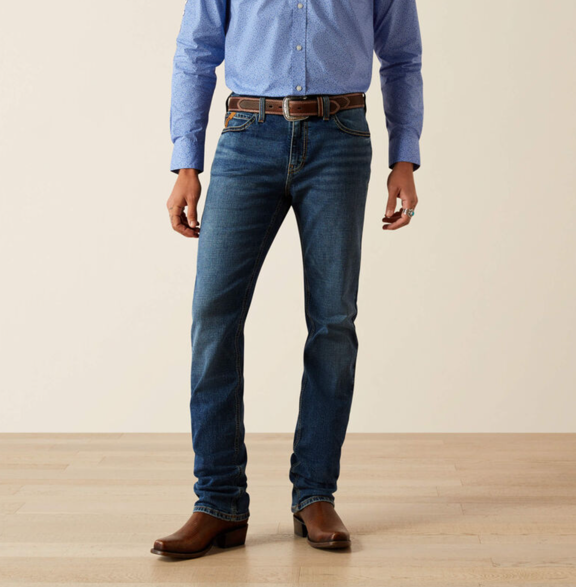 10058929 Ariat Men's M8 Modern Slim Miles Carlos 34Leg