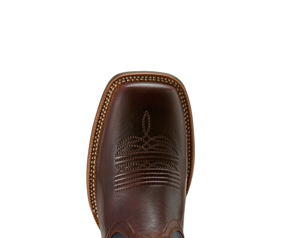 10061146 Ariat Women's Showdown Espresso/ Textured Blue