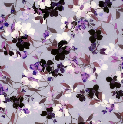 WWLS2556 Just Country Women's Jahna Trim Half Button Workshirt Purple/Lilac Blossoms