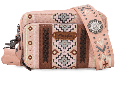 WG2207-3003PK Wrangler Aztec Crossbody Pink