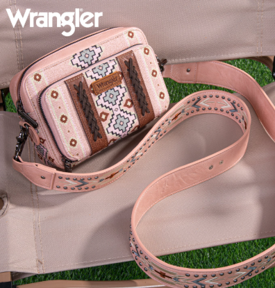 WG2207-3003PK Wrangler Aztec Crossbody Pink