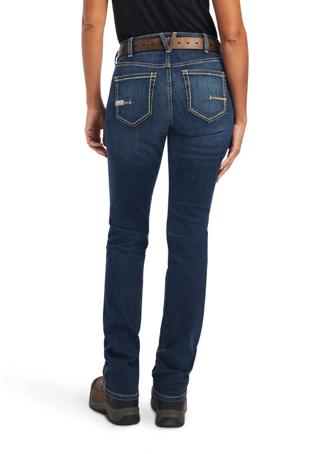 10041068 Ariat Women's Rebar Perfect Rise Straight Leg work Flex Jean Riveter Atlanta