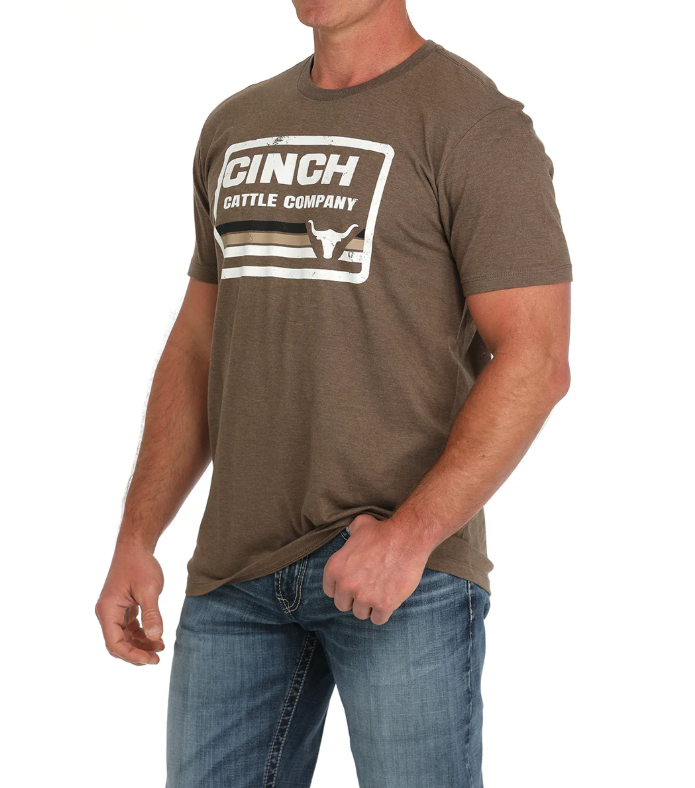MTT1690675BRN Cinch Men's Tee Brown