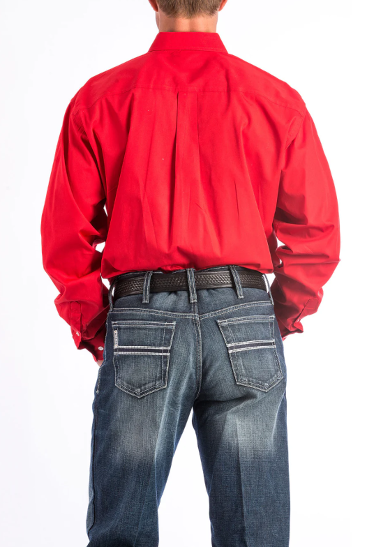 MTW1103313 Cinch Men's Arena Shirt Red