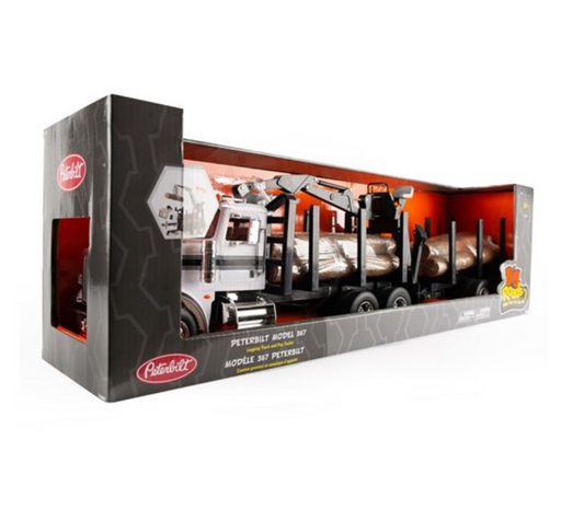 46720 1:16 Peterbilt Log Truck w/pup Trailer