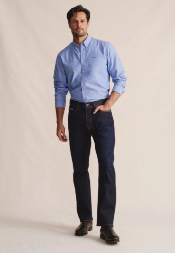1SHM00006 S.Kidman Men's Galston Shirt Blue