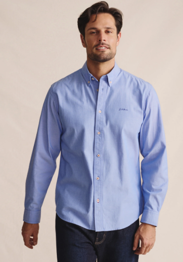1SHM00006 S.Kidman Men's Galston Shirt Blue