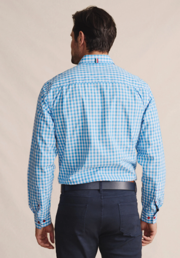 1SHM00002 S.Kidman Men's Holstein Shirt Pale Blue