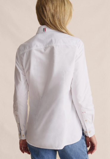 1SHW00015 S.Kidman Women's Lennard Long Sleeve Shirt White