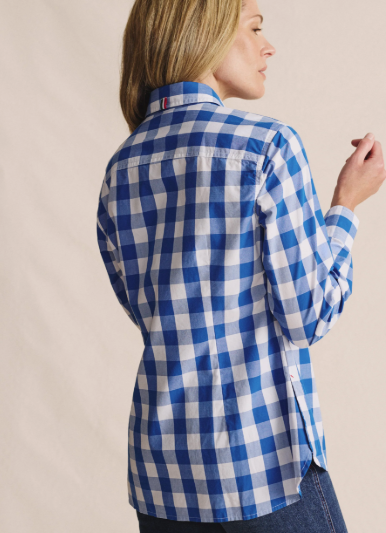 1SHW00016 S.Kidman Women's Redbank Long Sleeve Shirt Mid Blue