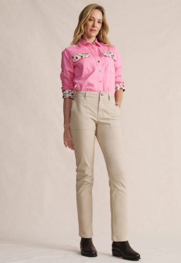 1PAW00014 S.Kidman Women's Mossman Cargo Pant Stone 32'