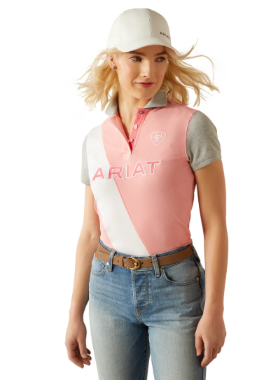 10055248 Ariat Women's Taryn Polo Flamingo