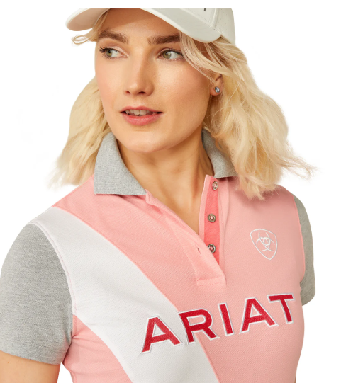 10055248 Ariat Women's Taryn Polo Flamingo