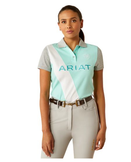10055247 Ariat Women's Taryn Polo Beach Glass