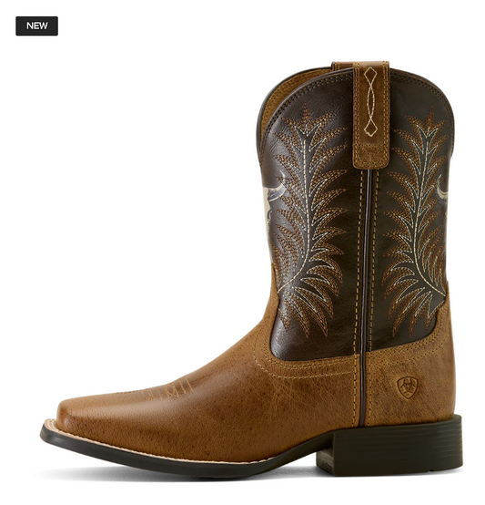 10063827 Ariat Youth Stampede Desert Brown/ Thunder Brown