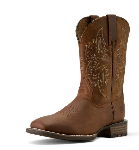 10063869 Ariat Men's Western Big Rig Distressed Brown