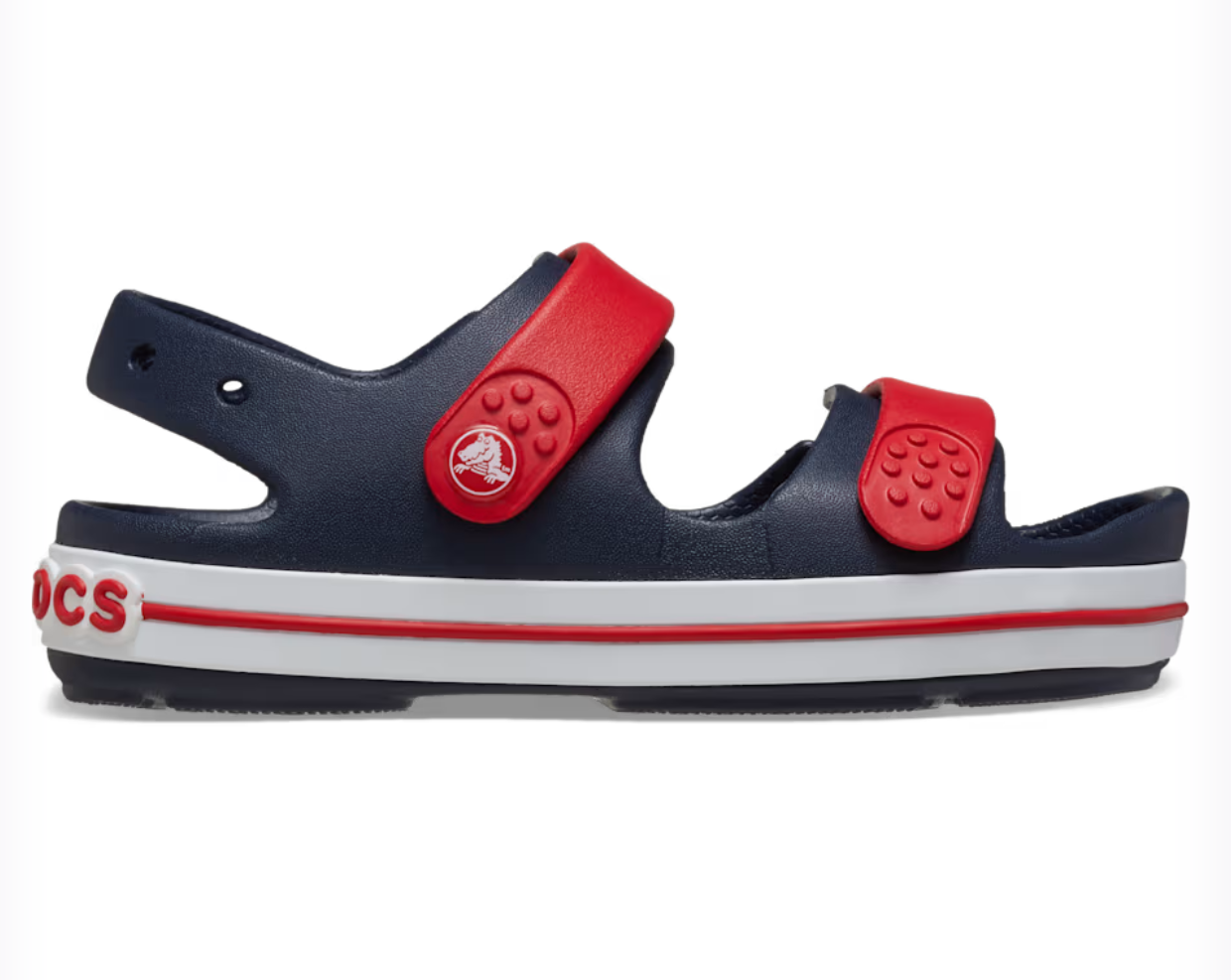 209423-4OT - 209424-4OT CROCS Kids Crocband Cruiser Sandal Navy/ Varsity Red