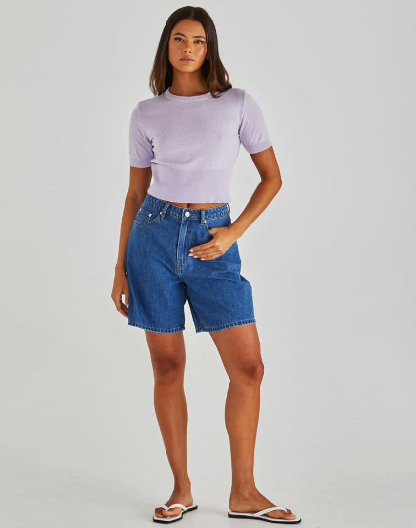 20001SWSS-MBL Sass Sabine Denim Shorts