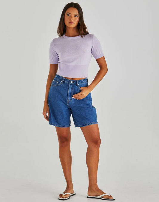 20001SWSS-MBL   Sass Sabine Denim Shorts