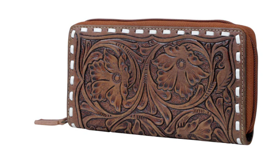 S-4913 Magento Women's Leather Tooled Purse