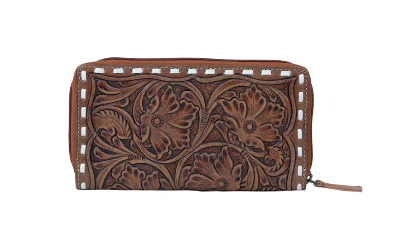 S-4913 Magento Women's Leather Tooled Purse