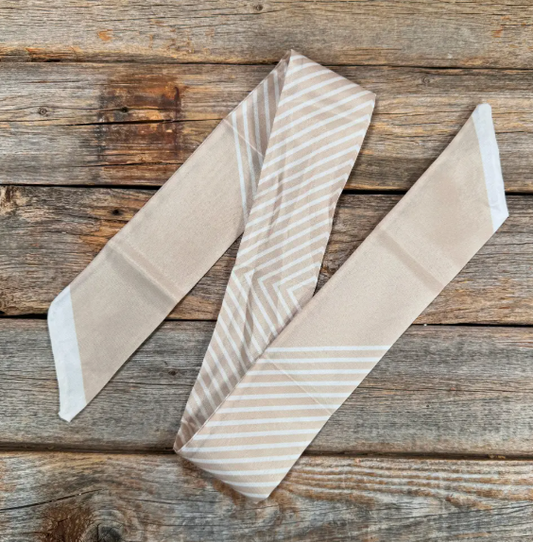 TW106 Cowgirl Necktie Tan & Cream