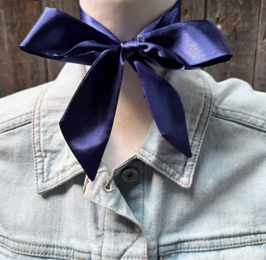 TW307 Cowgirl Necktie Dark Blue
