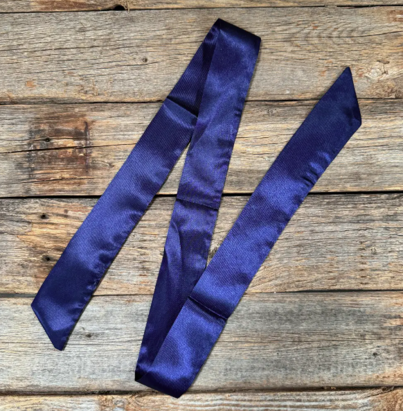 TW307 Cowgirl Necktie Dark Blue