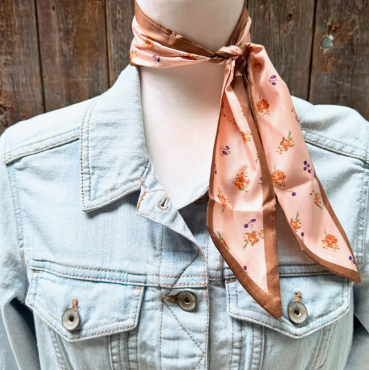 TW136 Cowgirl Necktie Pink & Tan