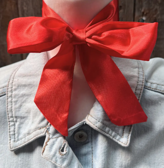TW306 Cowgirl Necktie Electric Red