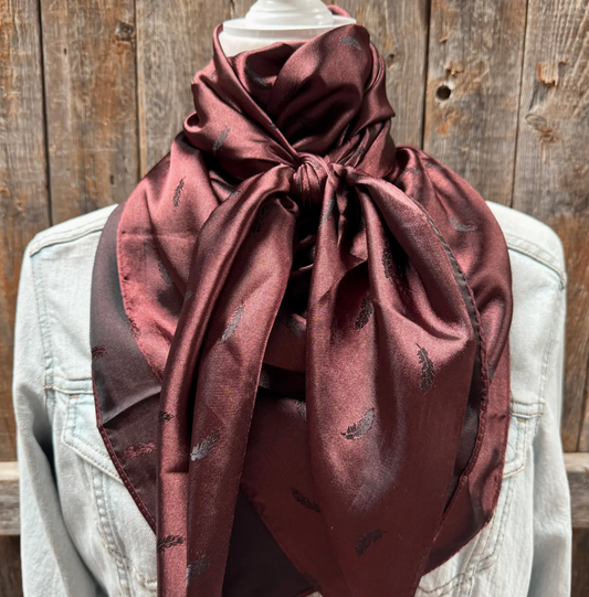 WR3517 Cowgirl Brown Jacquard Wild Rag