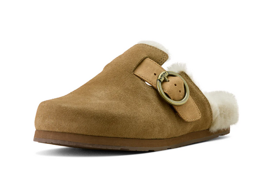 10063811 Ariat Women's Country Mule Sherpa Ranch Brown Suede
