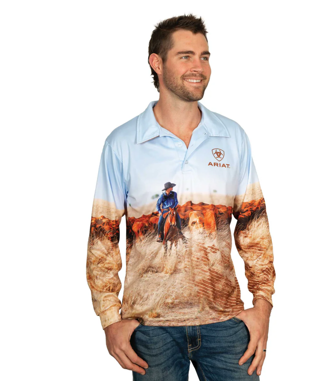 2012CLSP Ariat Unisex Fishing Shirt Cattleman
