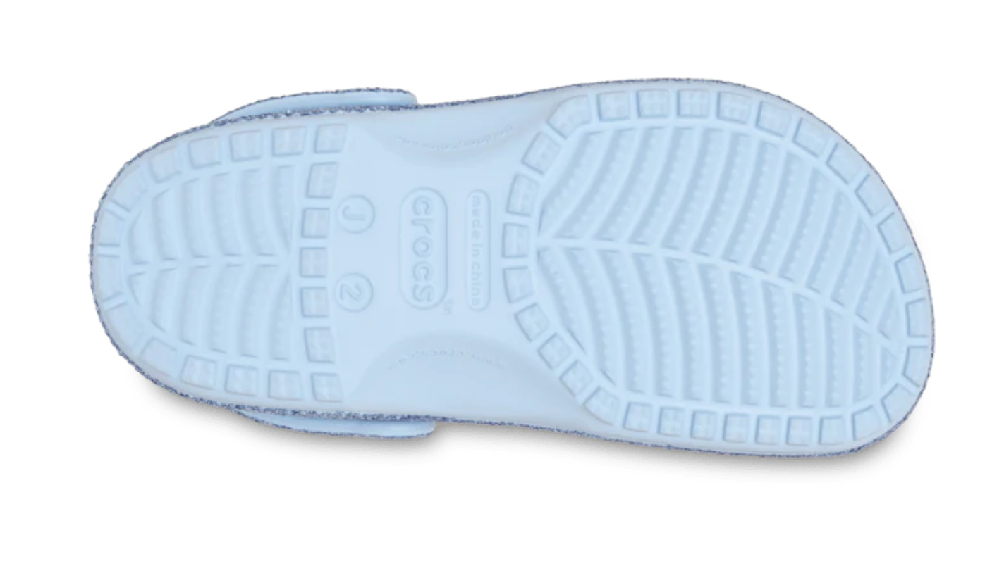 211940-4WK - 211939-4WK Crocs Classic Glitter Clog Blue Frost