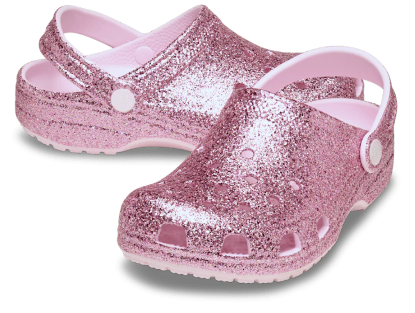 211940-6ZW - 211939-6ZW Crocs Classic Glitter Clog Pink Milk