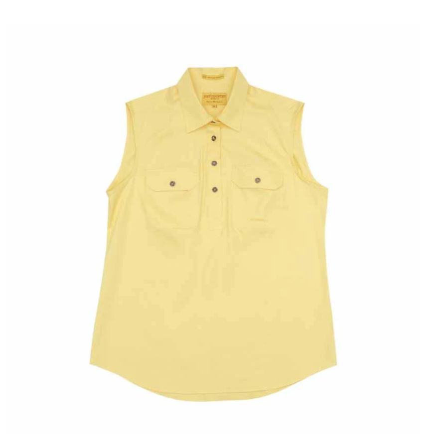 50503BUT Just Country Women's Kerry Sleeveless Work shirt Butter