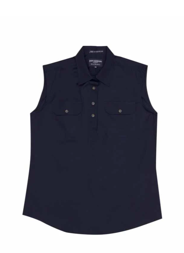 50503NVY Just Country Women's Kerry Sleeveless Work shirt Navy