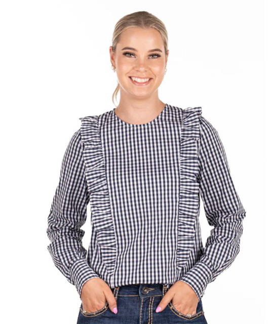 WL222-1 Hitchley and Harrow Wisteria Lane Navy Check