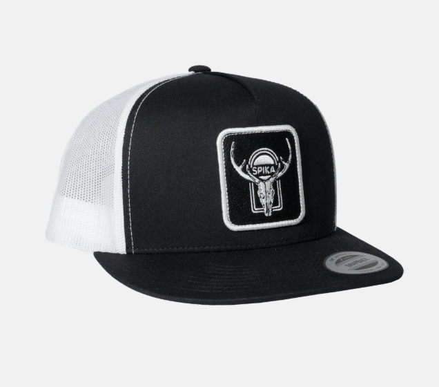 GOTC-HCSBW-3A0 Spika Patch Trucker Cap - High Country Black/ White