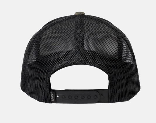 GOTC-MACB-3AO Spika Patch Trucker Cap - Mountain Camp/ Black